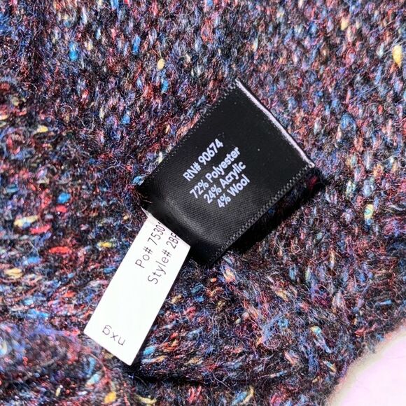 BOSTON PROPER Wool Blend Crew Neck Pull Over Knit Sweater Size Medium - Picture 5 of 7